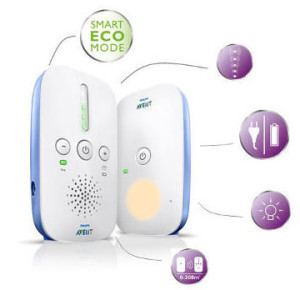 Philips Avent Babyphone DECT SCD580/00 Fréquence 1.9 GHz Portée