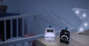 babyphone babymmoov premium care en fonctionnement dans la chambre de bébé