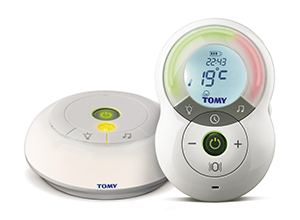 Moniteur Bébé Numérique Tomy TF525 - Portée 350m, Talkback, Veilleuse, Berceuses - Technologie DECT Sans Interférence