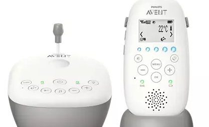 Le récepteur et l'emetteur de Audio avec projection d'étoiles de Philips Avent