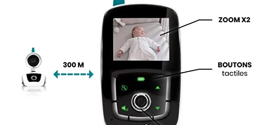 un caméra et un récepteur babyphone