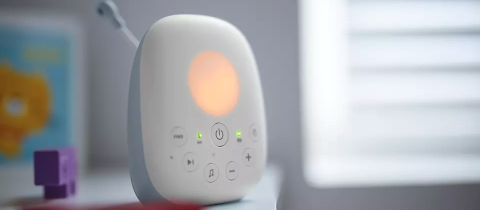 Le babyphone Philips Avent Audio dans une chambre de bébé